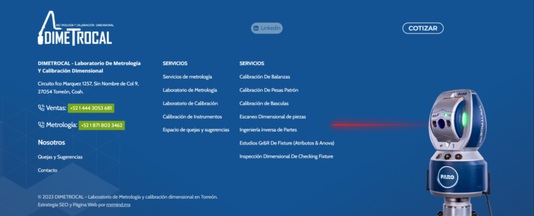 Páginas web para laboratorios mrmind Proyecto 2023